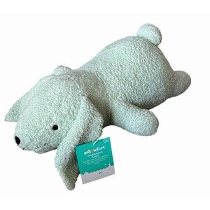 Pillowfort  Mint Bunny Weighted Plush Kids Throw Pillow Pillow-fort 21”